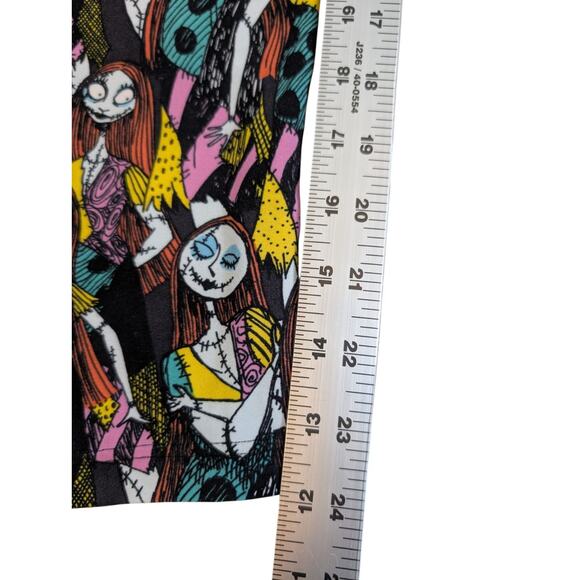 Lularoe Missing Tag Fits Like 2-10 Leggings Disney Sally Patchwork NBC - Picture 8 of 10